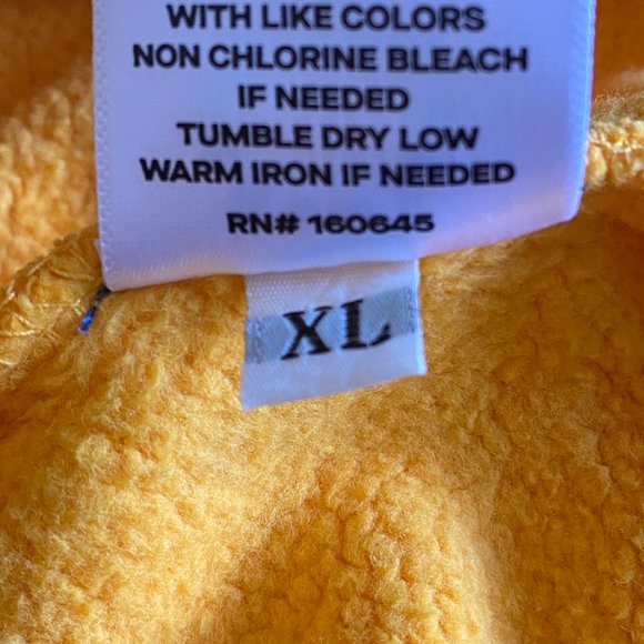 Uninterrupted Men's Yellow Long Sleeve Round Neck Sweatshirts Size XL(LIKE NEW) - Picture 6 of 6